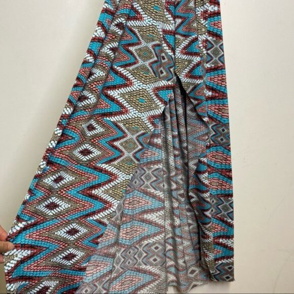 MISA LOS ANGELES Ever Maxi‎ High Low Dress Snakeskin Print Women  Size XS - Picture 6 of 10